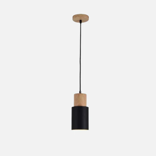 Stornfield | Ingrid Metallic Pendant with Wood Accents