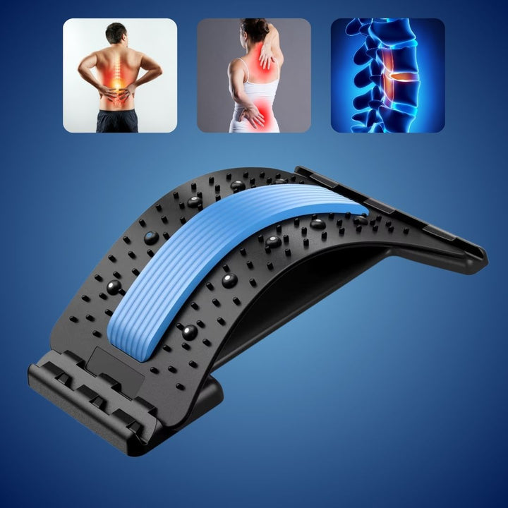 SpineRelief Orthopedic Back Stretcher | Posture Correction and Pain Relief – Sciatica - Herniated Disc - Chronic Back Pain Support Stornfield