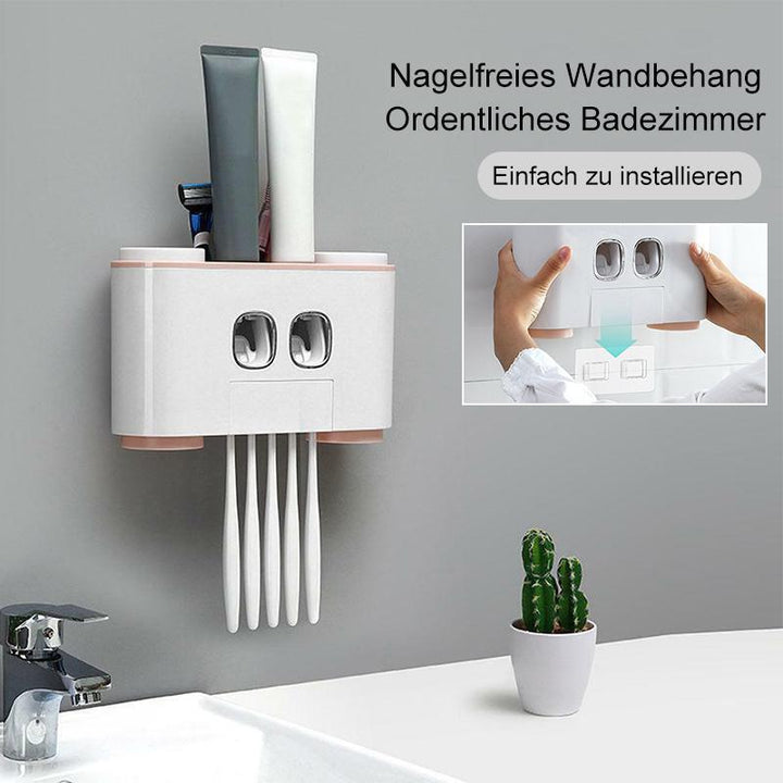 Automatic toothbrush holder and toothpaste dispenser set | Stornfield