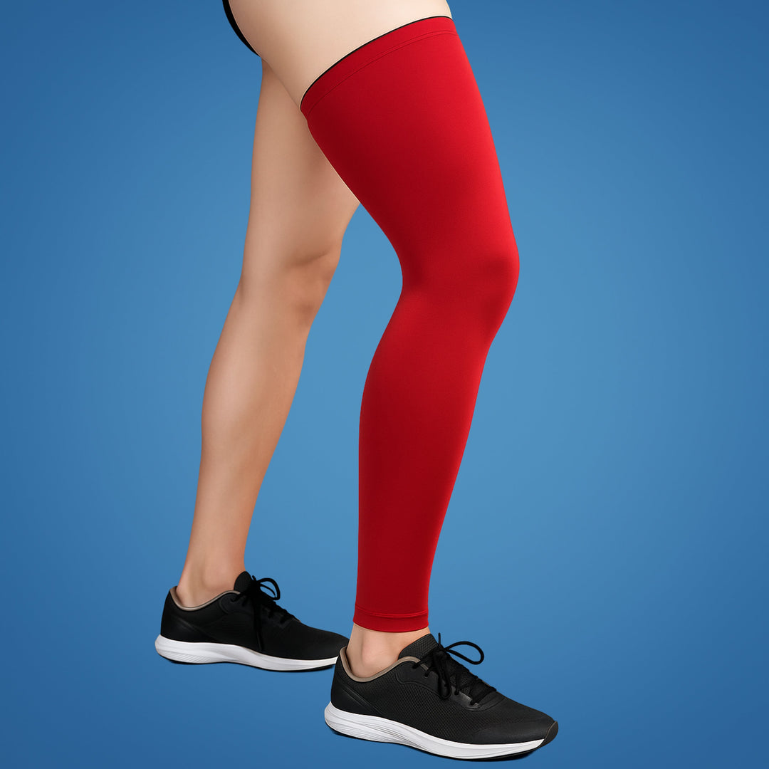 FlexiRelief | Full Leg Compression Sleeve – Knee Support – Graduated Pressure – Pain Relief – Recovery – Swelling Reduction Stornfield