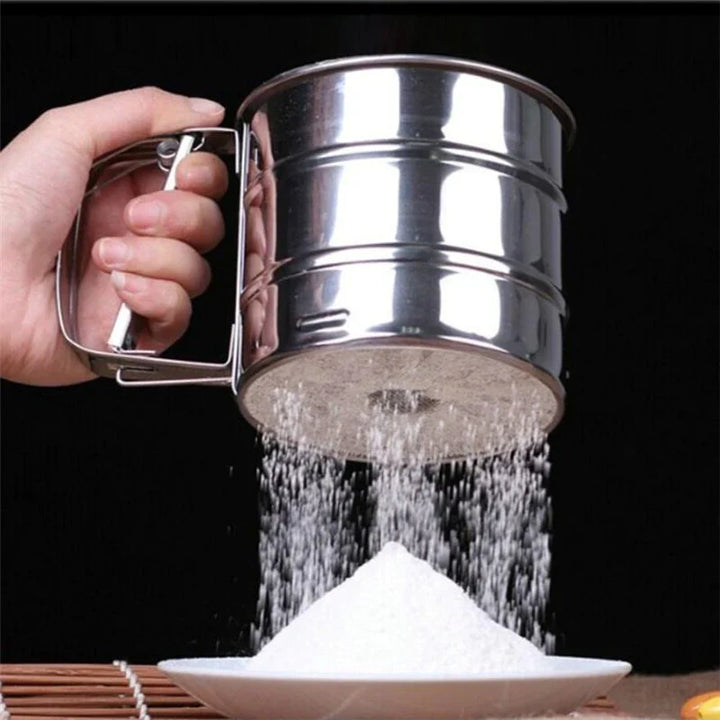 Flour Filter Stainless Steel - With Handle & Smooth Filter Stornfield