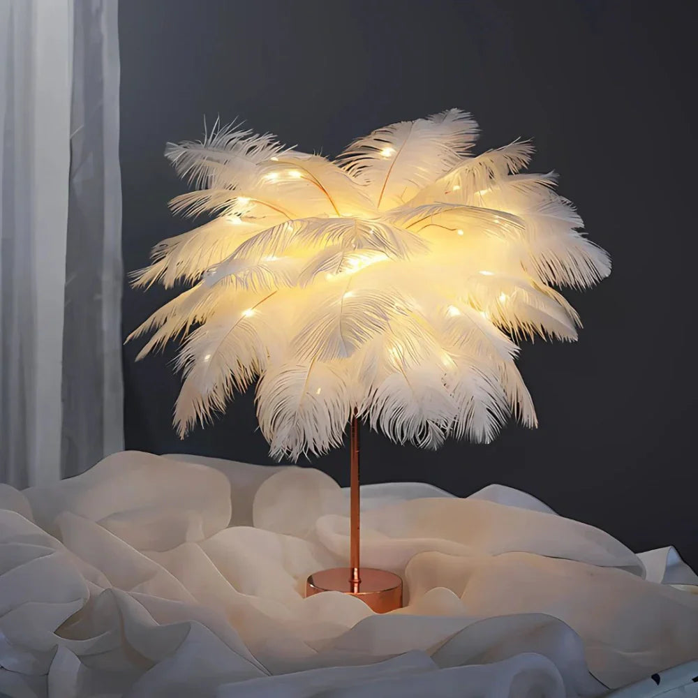 Atmospheric Feather Palm Tree Lamp - LumaPalm | Stornfield