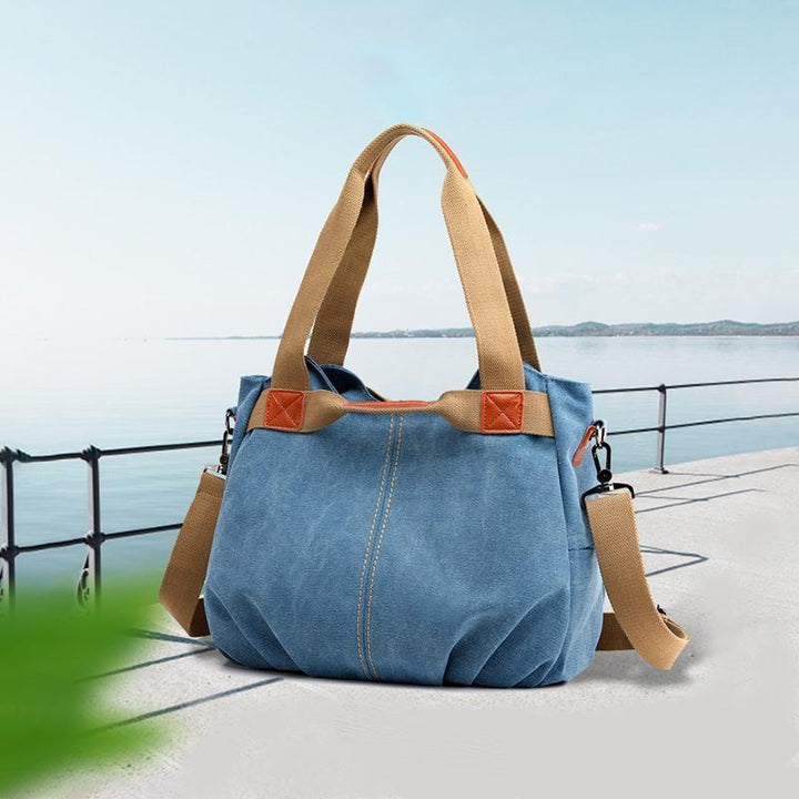 Sailcloth shoulder bag with large capacity | Stornfield