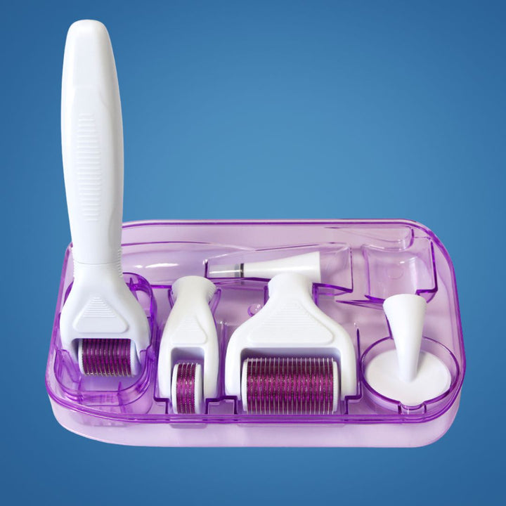 DermaGlow Microneedling Roller Kit - Anti-Aging - Titanium Needles - At-Home Skincare for Women Stornfield