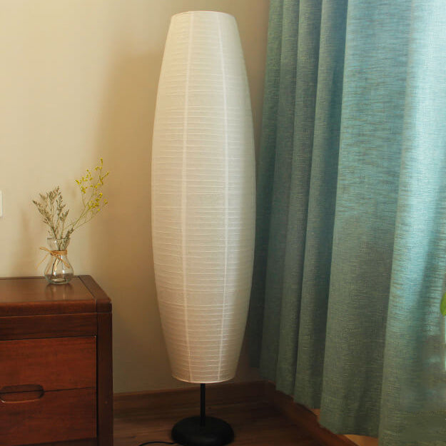 Modern floor lamp with double lampshade – LumiTwins design lamp 137 cm high | Stornfield