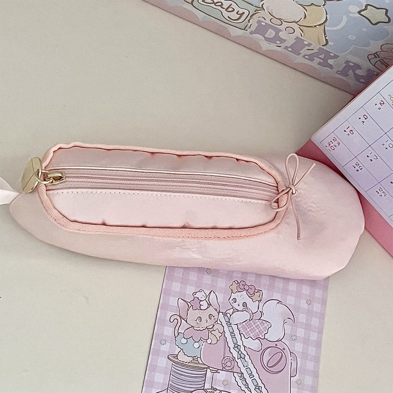 Personalized Pink Ballet Shoe Style Makeup Bag | Stornfield