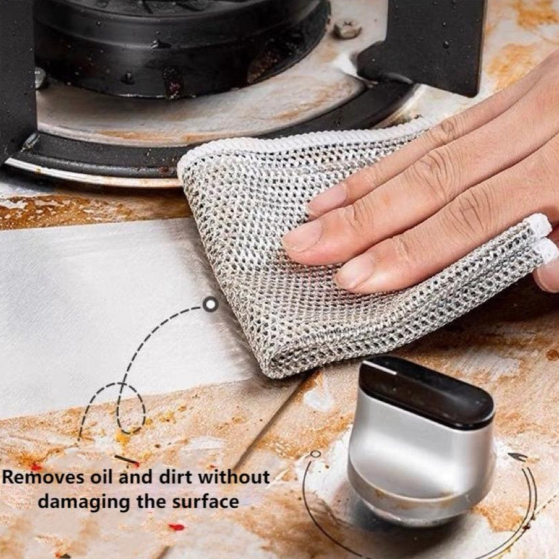 Multi-Purpose Non-scratch Wire Dish Cloth for Wet and Dry | Stornfield