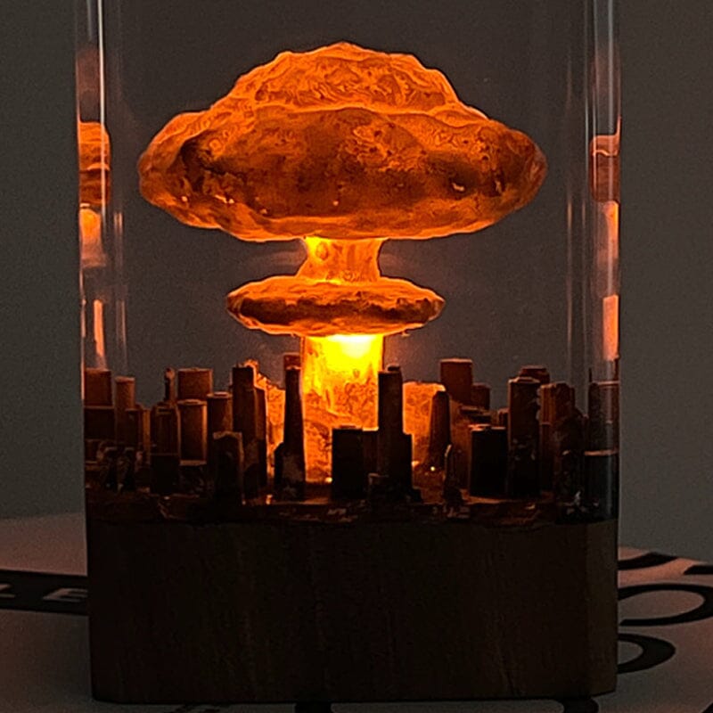 Resin Lamp With Explosive Bombs | Stornfield