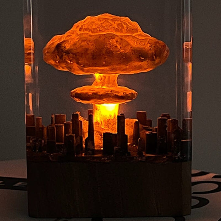 Resin Lamp With Explosive Bombs | Stornfield