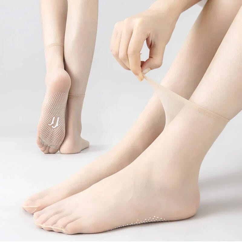 Invisible, Non-slip Crystal Silk Socks | Stornfield