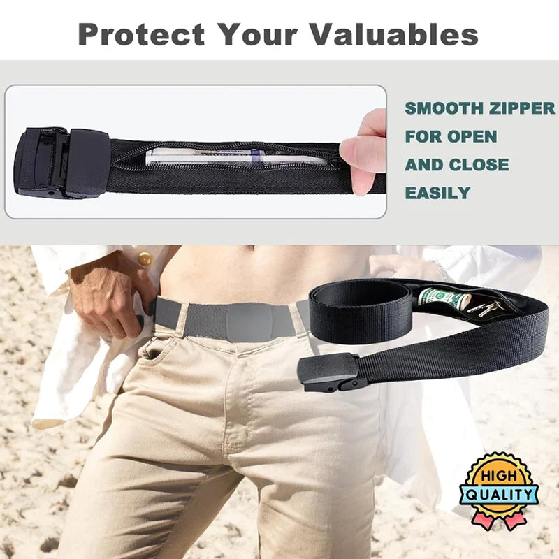 Anti-theft belt with hidden wallet | Stornfield