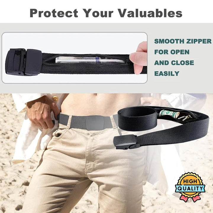 Anti-theft belt with hidden wallet | Stornfield