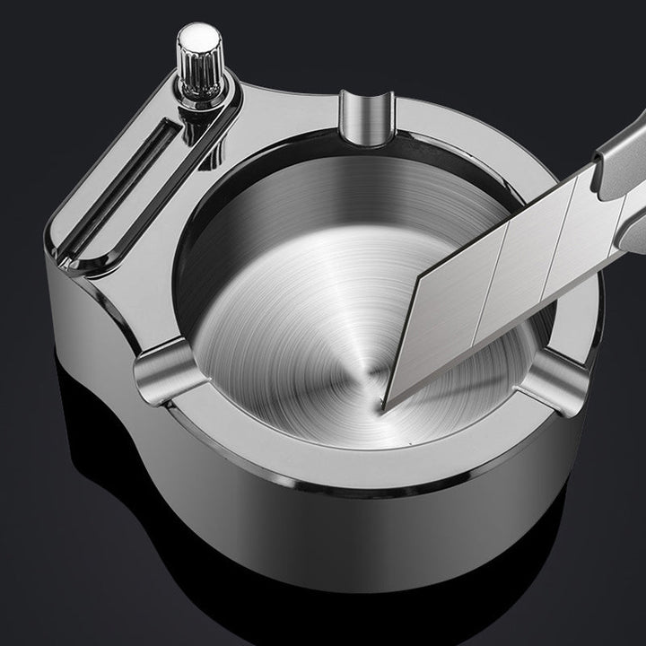 Stornfield | Retro Metal Ashtray, Lighter