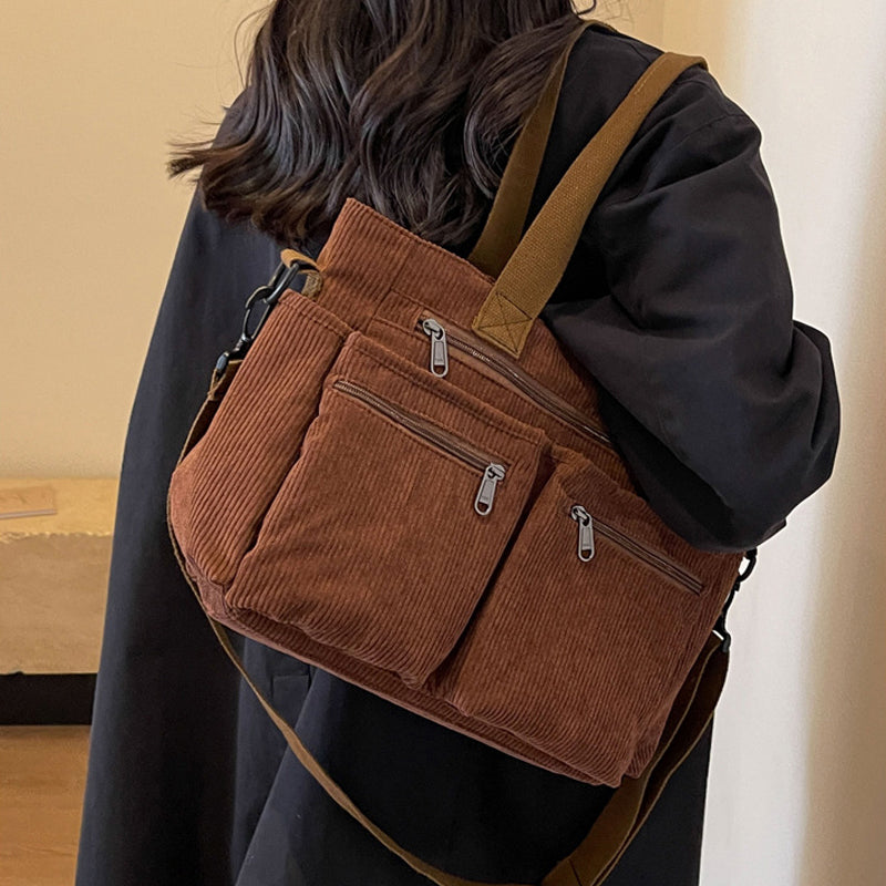 Corduroy Tote Bag, One Color | Stornfield