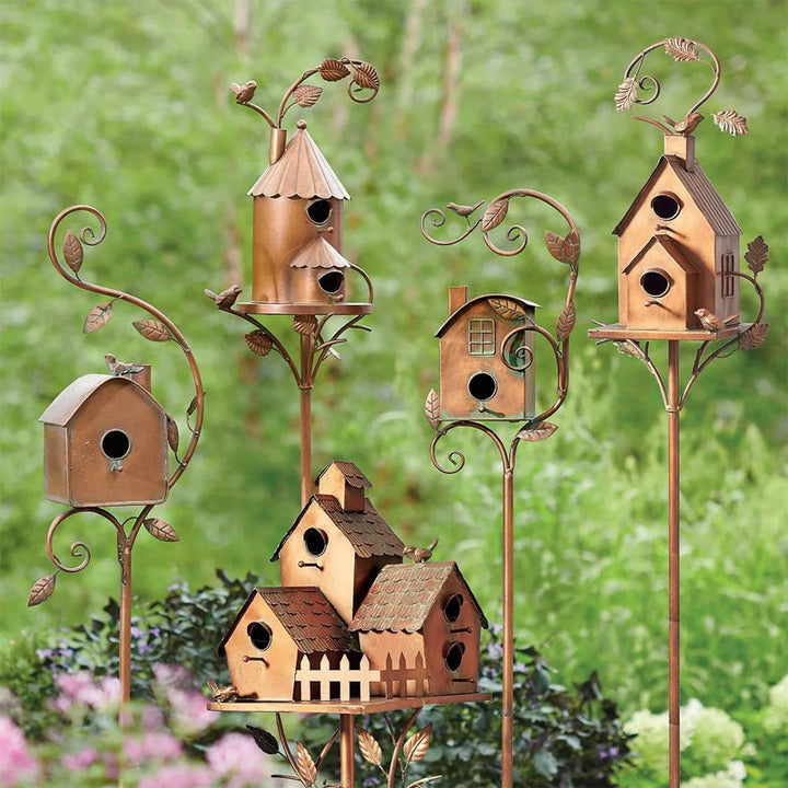 Stornfield | Birdhouse Garden Stakes