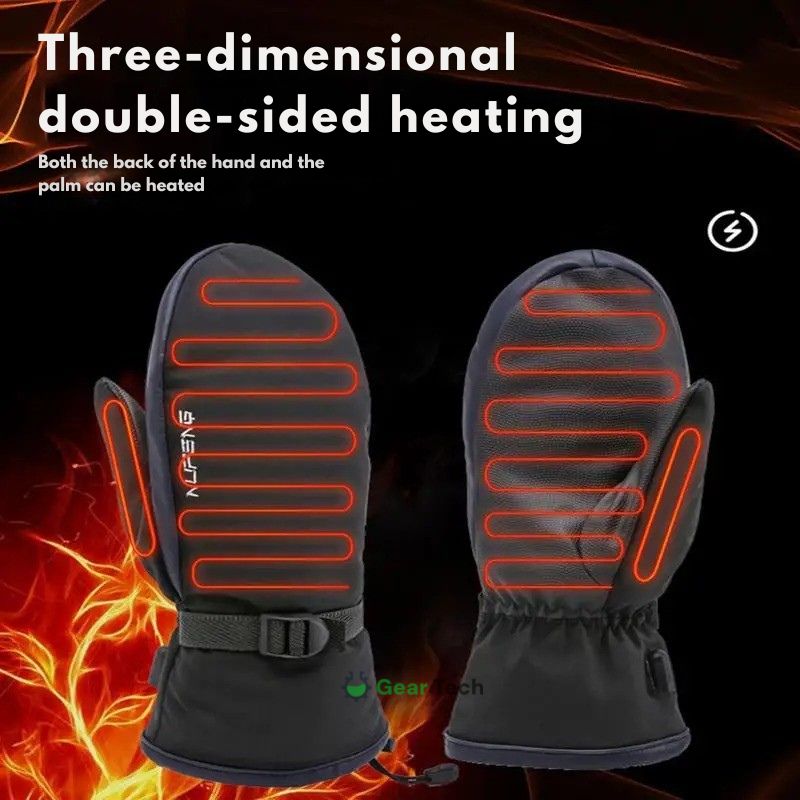 Stornfield | Electric Heating Gloves | Dual-Sided, 10,000 mAh USB Rechargeable | Waterproof Skiing & Motorcycle