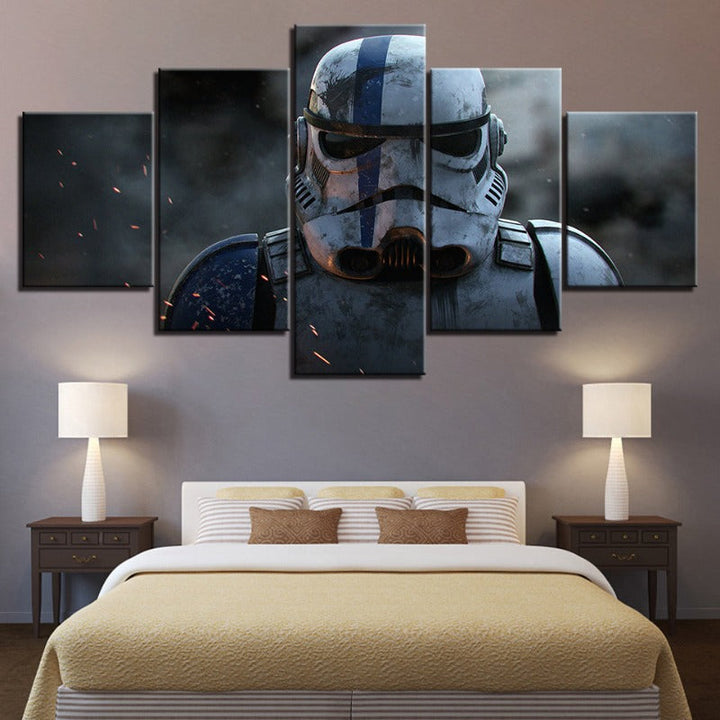 Stornfield | Stormtrooper Star Wars - 5 Piece Canvas Wall Art - High-Resolution Print