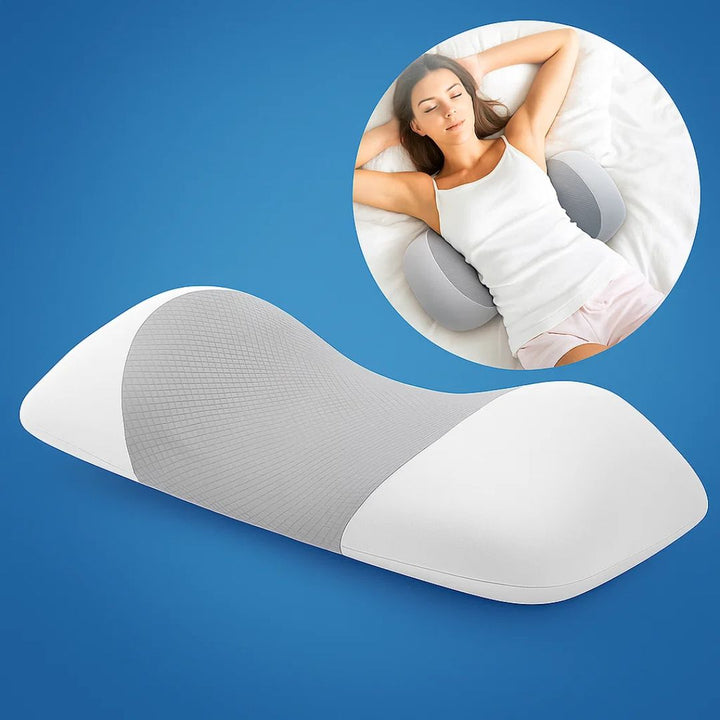 SpineEase | Lumbar Support Memory Cushion – Back Pain Relief – Breathable Cover – Ergonomic Sleep Aid Stornfield