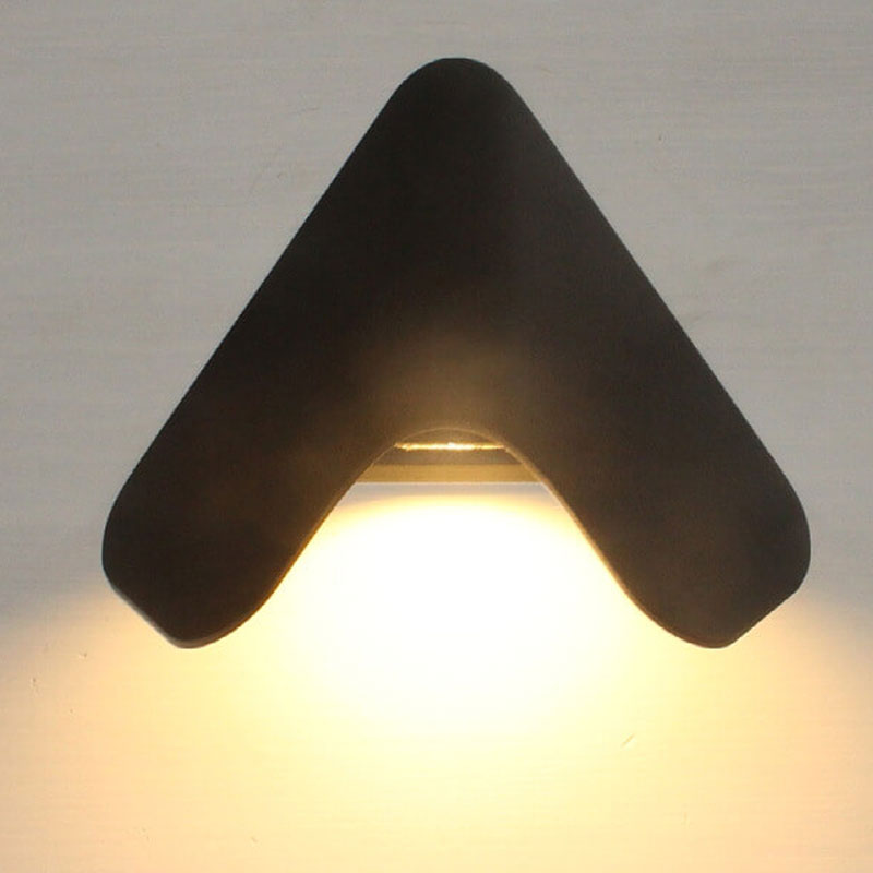 Modern Creative Triangle Aluminum LED Outdoor Waterproof Wall Sconce Lamp | Stornfield
