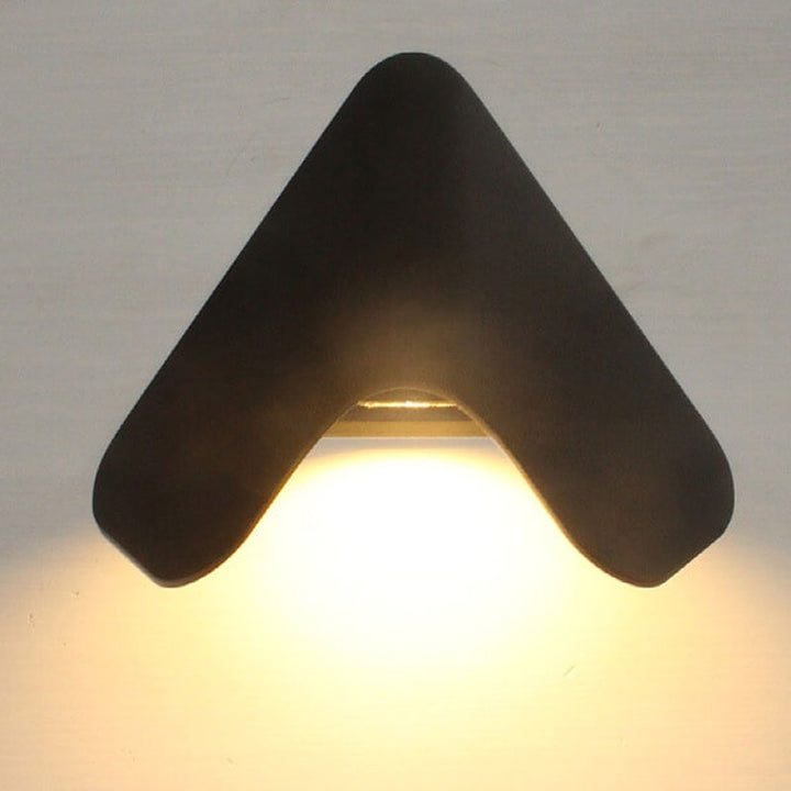 Modern Creative Triangle Aluminum LED Outdoor Waterproof Wall Sconce Lamp | Stornfield