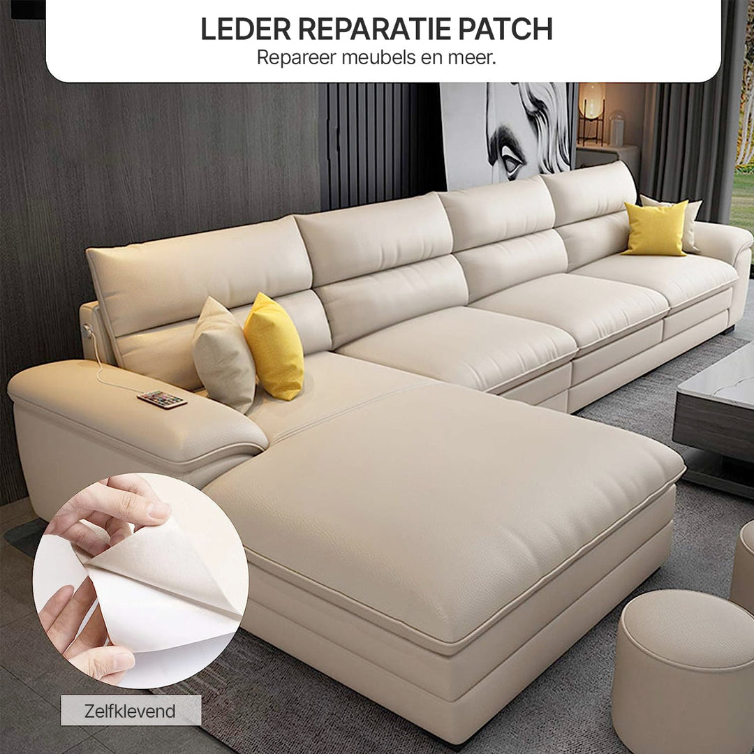 ReviLeer Self-Adhesive PU Leather Patch – Waterproof Repair Patch for Furniture | Stornfield