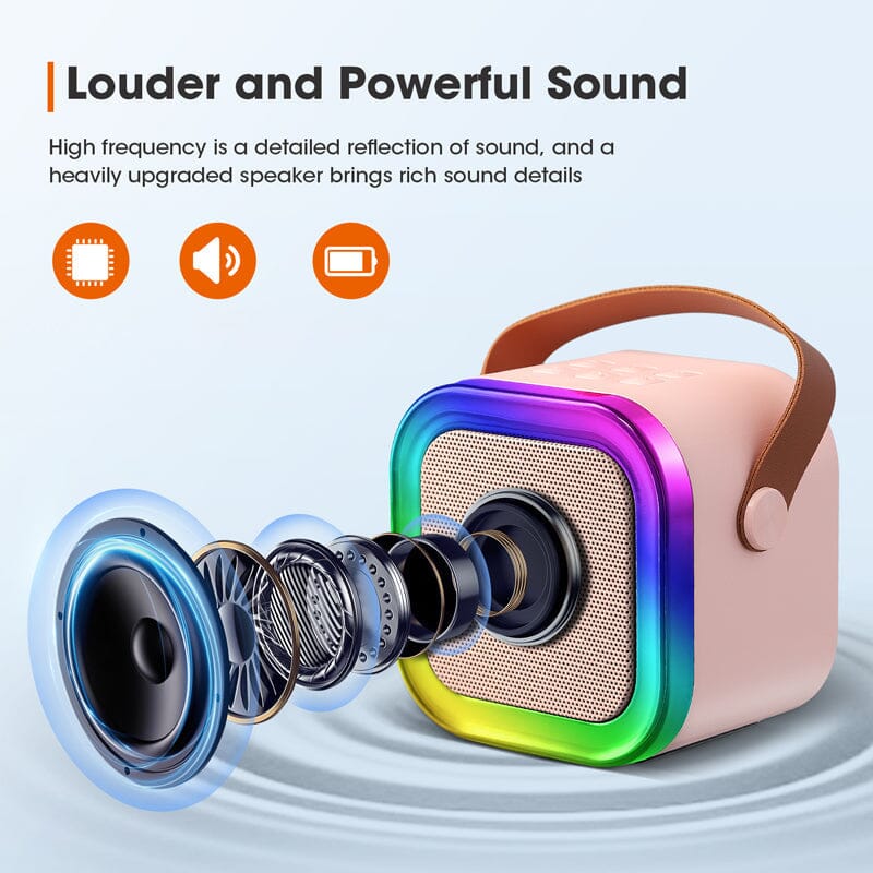 Mini Karaoke Machine with wireless microphones | Stornfield