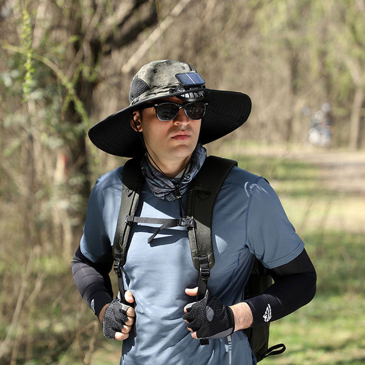 Solar & USB Charging Fan Outdoor Fishing Hat | Stornfield