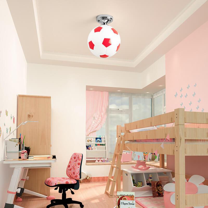 Stornfield | SportLume Creative Ceiling Light | Basketball & Football Design | Semi-Flush Mount | Glass Lamp