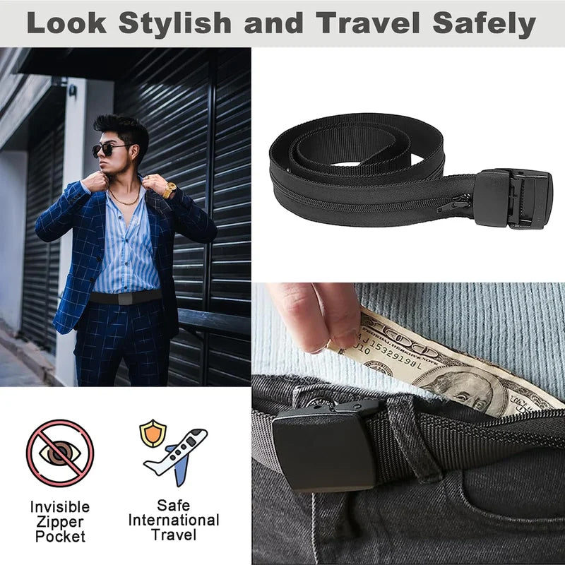 Anti-theft belt with hidden wallet | Stornfield