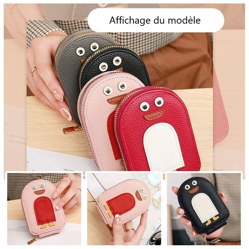 PU wallet for credit card and cute penguins | Stornfield