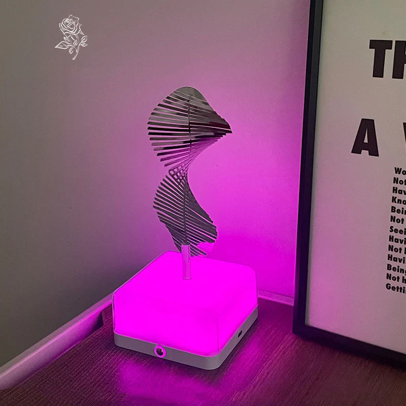 Rotating ambient light made of metal | Stornfield
