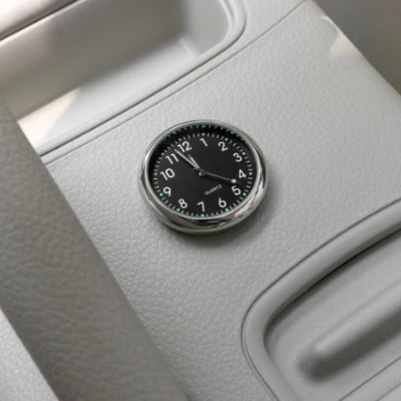 AutoTime Mini Analog Watch – Stylish Adhesive Design for Stornfield Car Interior