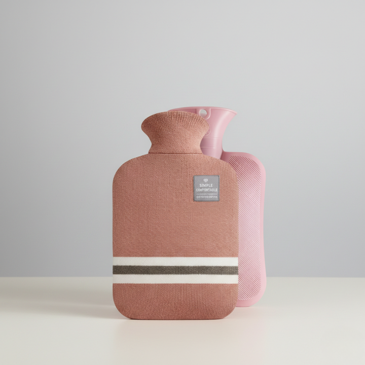 Hot water bottle 2L with knitted cover | Stornfield