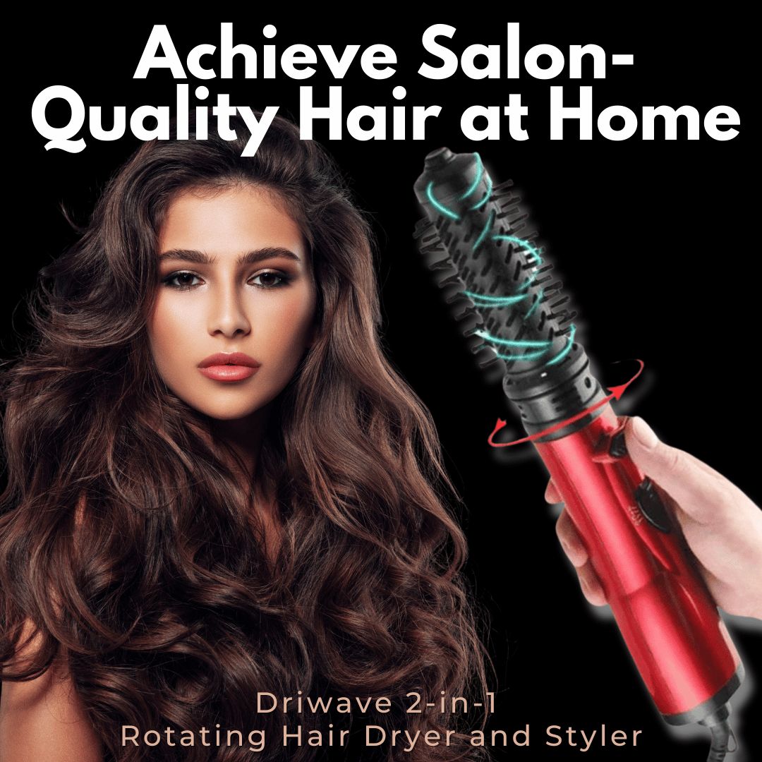 Stornfield | 3-in-1 Hair Dryer & Rotating Styler with Adjustable Temperature for Effortless Curls and Waves