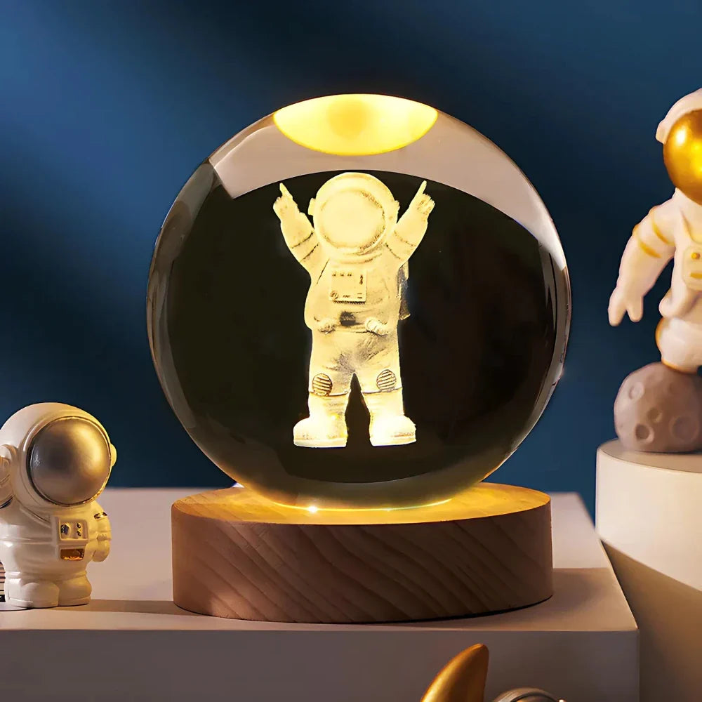 3D Engraved Crystal Sphere - Celestia | Stornfield