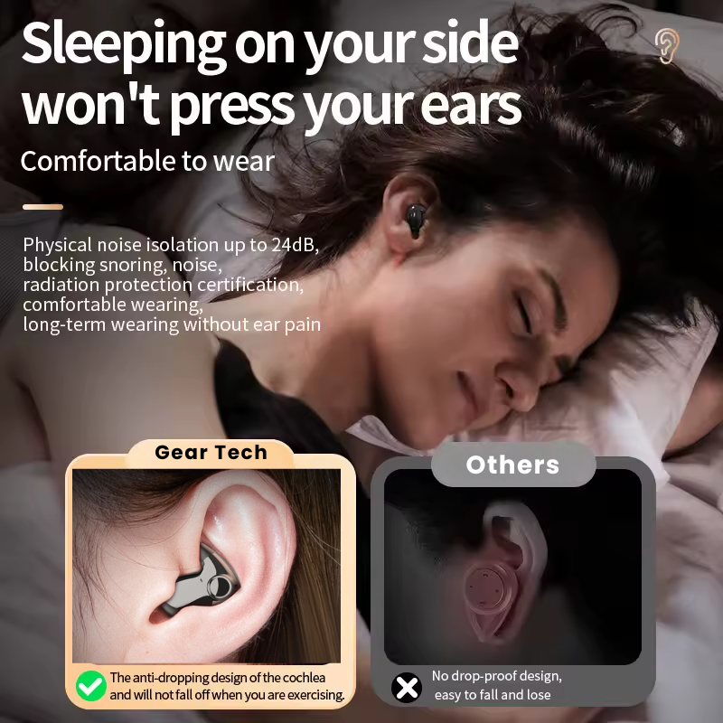 Stornfield | Invisible Wireless Sleep Headphones | IPX5 Waterproof, Bluetooth 5.3 for Comfortable Sleep and Relaxation