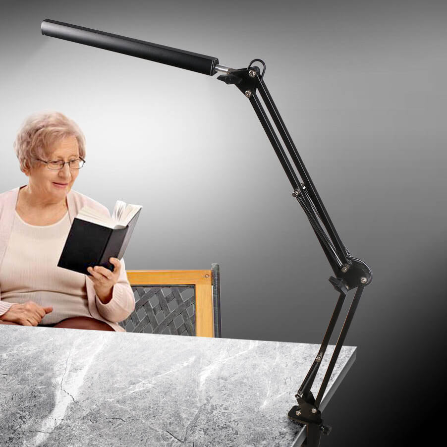 Stornfield | LED Eye-Protection Clip-On USB Reading Light with Long Foldable Arm