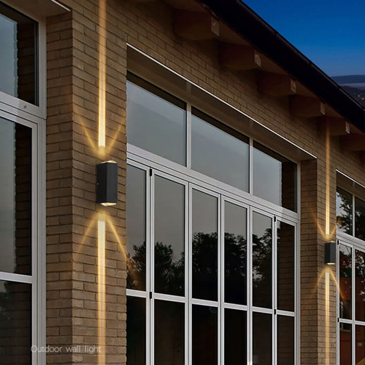 Stornfield | Modern Waterproof LED Outdoor Wall Light | Rectangular Up/Down Aluminum Fixture