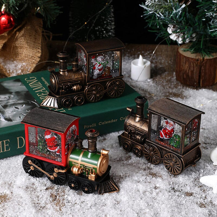 Christmas Crystal Floating Snow Train Light | Stornfield