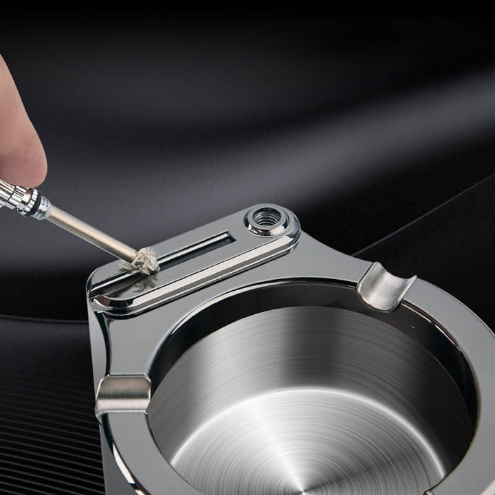 Stornfield | Retro Metal Ashtray, Lighter