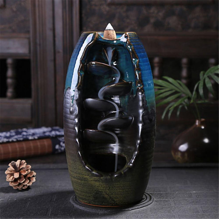 Stornfield | ZenFlow - Handcrafted Incense Holder with Mesmerizing Waterfall Smoke Effect