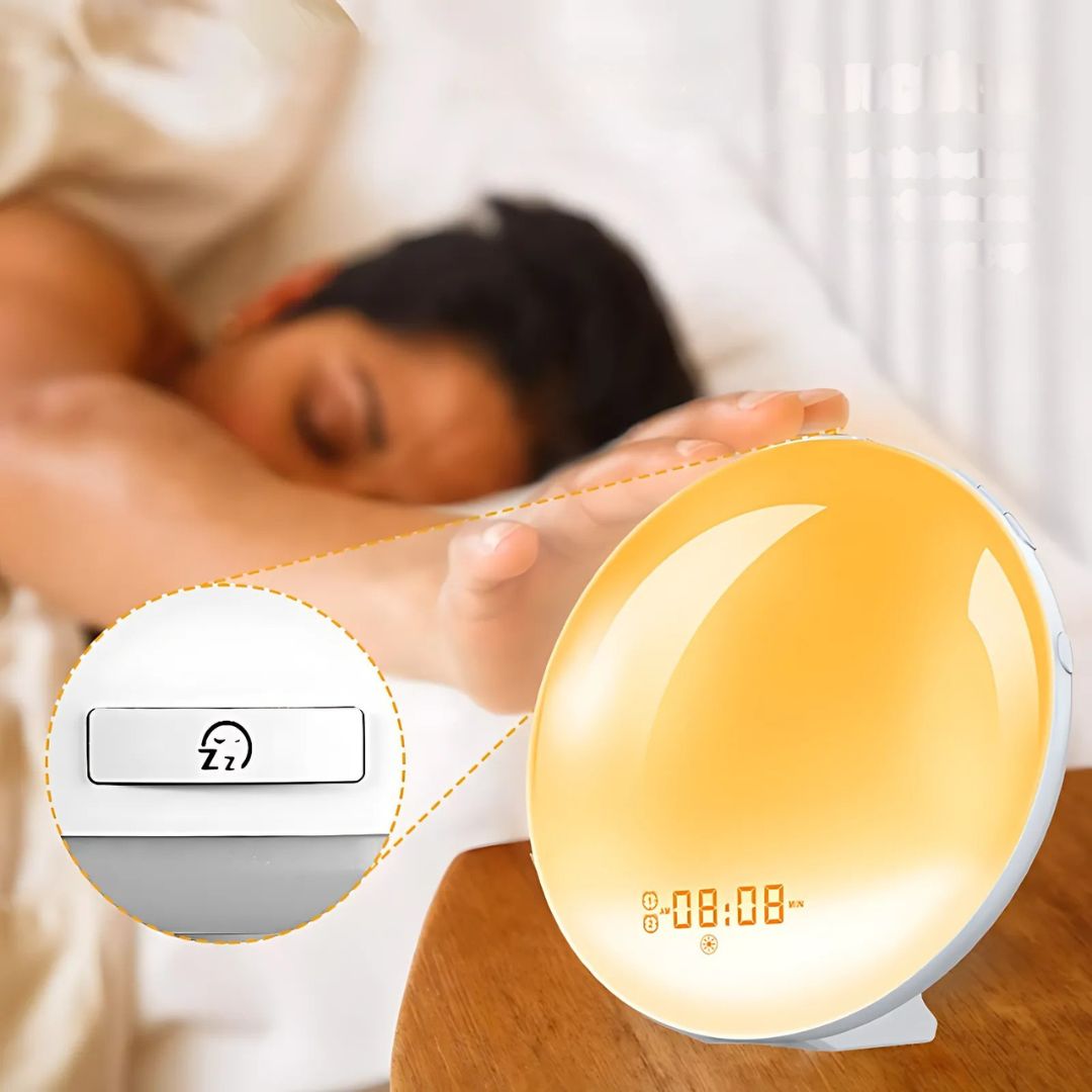 LumiRise | Sunrise Alarm Clock – Natural Wake-up Light – Mood Lighting – Ideal for dark mornings Stornfield
