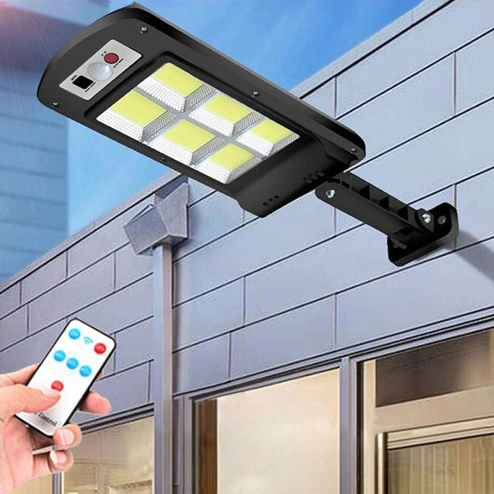 Stornfield | 200W Outdoor Solar LED Lamp with Remote Control, Motion Sensor, and Dusk Sensor