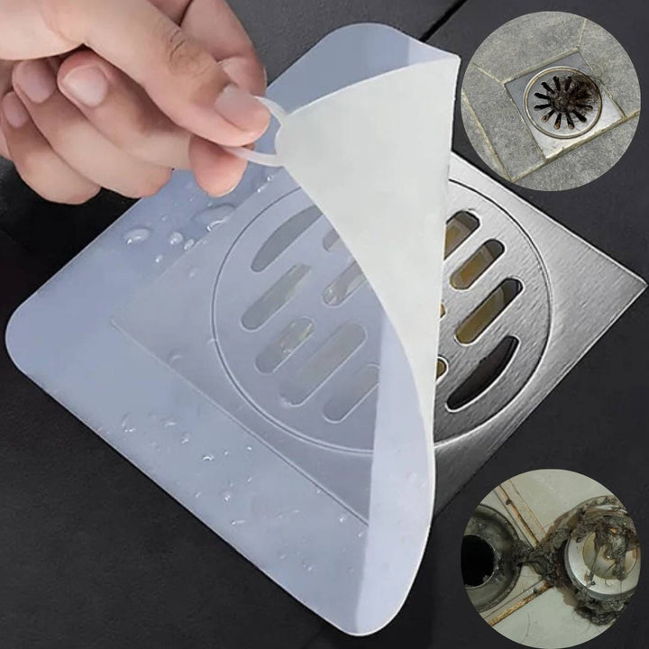 EcoFlow Silicone Shower Drain Cover | Odor-Absorbing Mat - Traps Hair and Debris - Prevents Shower Clogs