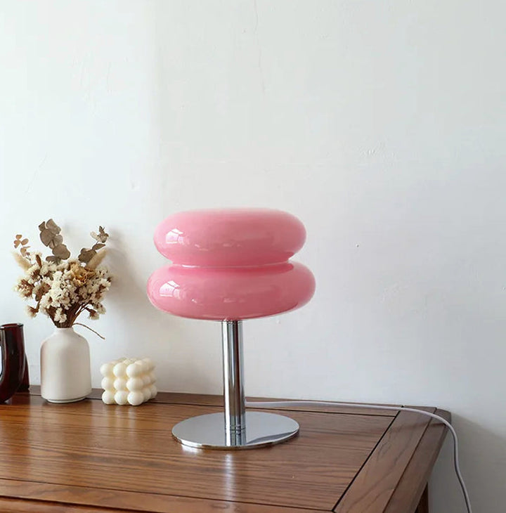 Stornfield | LueurRose – Retro Table Lamp with Dimmable LED and USB
