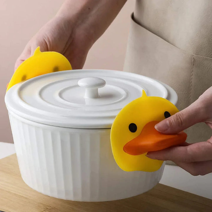 Silicone Mini Pot Holder Duck Shape Stornfield