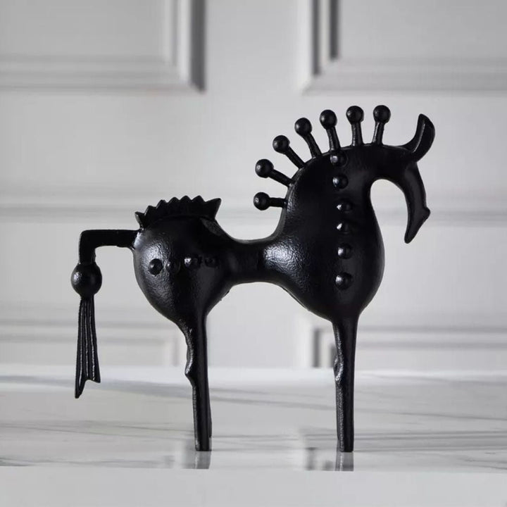 Abstract Metal Horse Sculpture | Stornfield