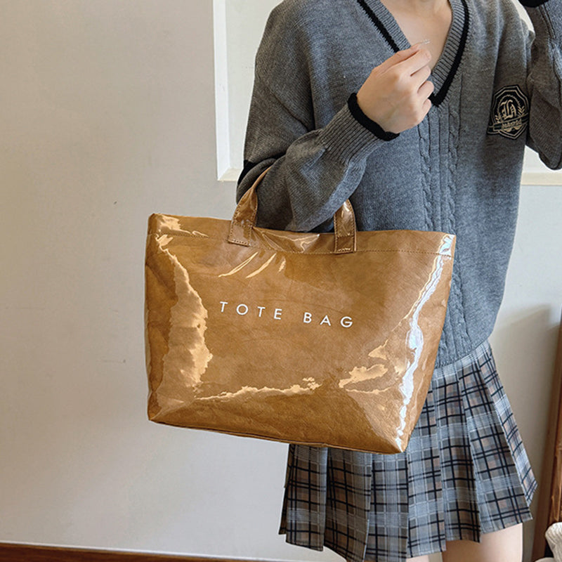Women Letter Print Tote Bag | Stornfield