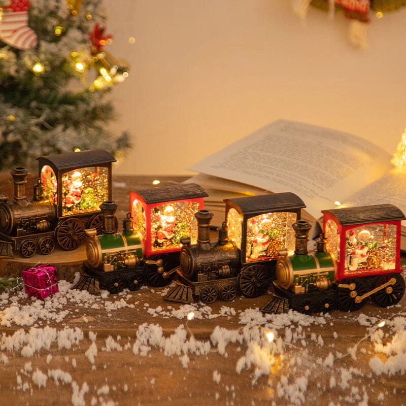 Christmas Crystal Floating Snow Train Light | Stornfield