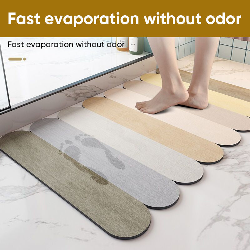 Non-Slip Absorbent Striped Floor Mat, Quick-Drying Bathroom Balcony Rug | Stornfield